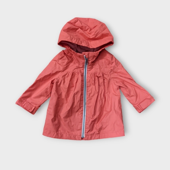 12-18 Months Old Navy Peachey Pink Windbreaker/Rain Jacket - Picture 2 of 6